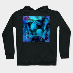 In flight | Blue abstract Hoodie